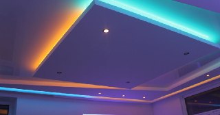 Натяжной потолок с подсветкой Лесной, цена от 2121 руб.